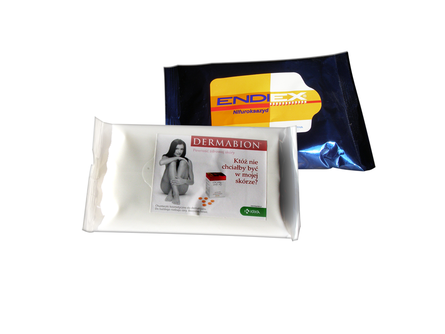 Chusteczki nawilżone z logo